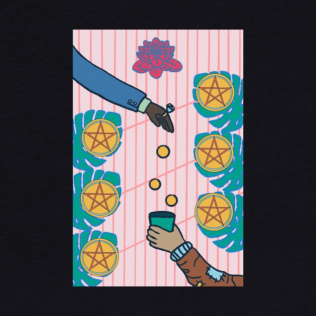 Six Of Pentacles by BeautyInDestruction